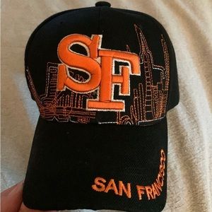 San Francisco cityscape adjustable hat